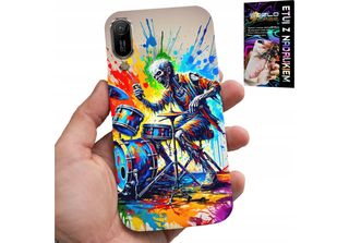 Custodia Per Huawei Y6 2019 - Cover Scheletro Rock Drums Drums