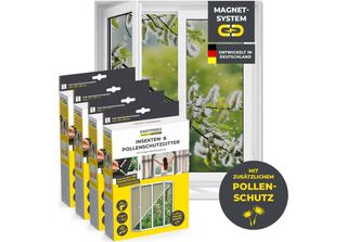 Set Di 4 Zanzariere Magnetiche Easymaxx Insect Protect E Polline - Fino A 110X1…