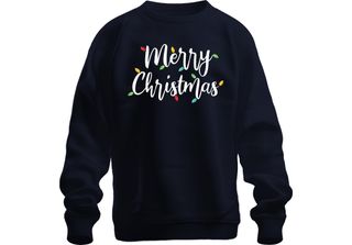 Luci Fatate Di Natale - Regalo Di Natale Maglione Di Natale Unisex, Navy, S