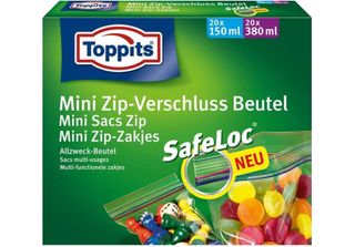 Toppits 1505012006 40 Toppits Gefrierbeutel Safeloc Mini