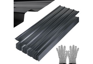 36X Lastre Trapezoidali 129X46Cm = 21M² Pannelli Per Tetti Lastra Per Tettoia C…