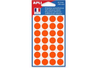 Agipa 111845 Agipa Apli Markierungspunkte, Durchmesser: 15 Mm, Orange