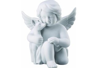 Rosenthal Engel Mit Bambi Engel Mittel Weiss Matt 69055-000102-90533