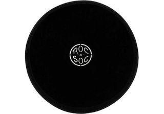Sgabello A Tamburo Roc-N-Soc Sedile Rotondo Nero Con Schienale