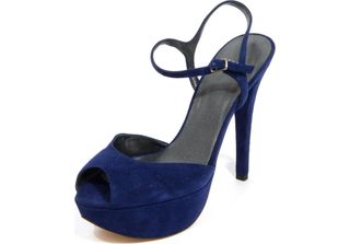 H3224 Sandalo Donna Stuart Weitzman Gotme Woman Suede Sandals Blue