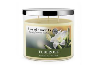 Candela Profumata Five Elements Tuberose, 420 G, Tre Stoppini