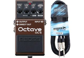 Boss OC-5 Pedale Effetti Octave Con Cavo Per Chitarra