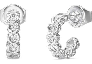 Orecchini Circolari Guess Silver Collection L.O.V.E. - Donna