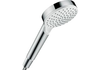 Hansgrohe Crometta Douchette à Main 1 Jet Vert 6 L/Min, Blanc/Chrome, 26334400,…