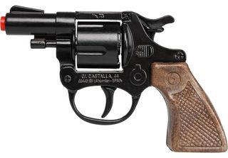 Policejní Revolver Kovový čErný 8 Ran