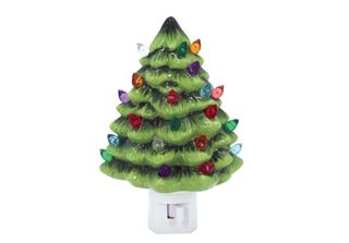 Lampada Notturna In Ceramica Con Lampadina Da 7W, Decorazione Natalizia, Lampad…