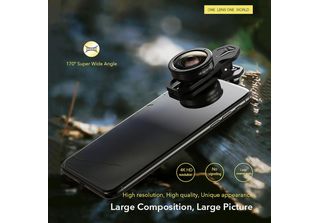 Apexel APL-HD5SW 170�� Super Grandangolo Per Smartphone A Doppia Lente / Singol…