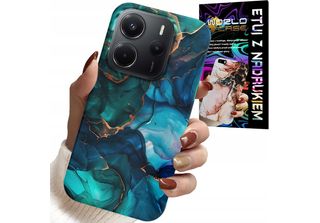 Custodia Per Xiaomi Note 14 4G - Blue Green Marbled Patterns Backs