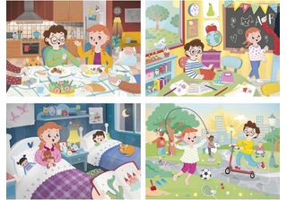 Clementoni - Puzzle A Beautiful Day 2X20/2X60 ElementóW Do Relaksu I Treningu S…