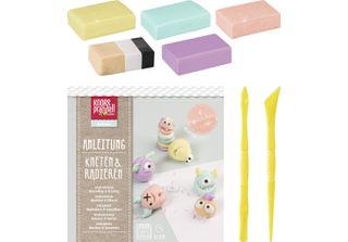 Knorr Prandell212159108 Knorr Prandell Bastelset Kneten & Radieren Funny Freaks