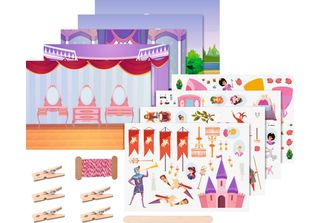 Heyda 203781001 Heyda Rubbelsticker Karten-Set "Prinzessin"""