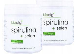 2X Spirulina + Selenio Integratore Alimentare Con Bioalghe Di Alta Qualità - 25…