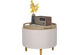 Homcom Homcom Sgabello Imbottito Con Ripiano 838-434V80