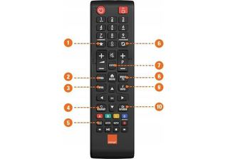 Telecomando Per Decoder Orange Samsung ICU100 Sagemcom IWU200 SHD85 WHD80 UHD88