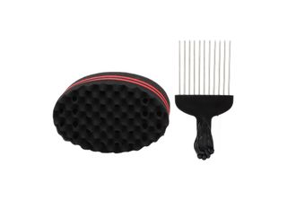 Set Pettine E Spugna Per Capelli Afro, Set Pettine Afro, Set Spugna Per Capelli…