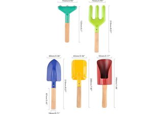 5Pcs Kids Mini Gardening Tool Set Bambini Garden Planting Hand Kit Giardino Dig…