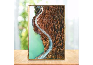 Ottone Retro Vetro Metallo Desktop Photo Frame Holder Striscia Di Rame Metallo …