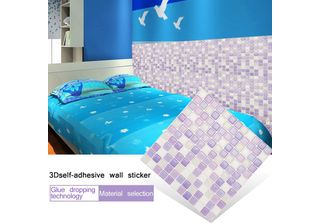Autoadesivo 3D Tile Wall Decal Sticker Diy Kitchen Bathroom Home Decor Wallpape…
