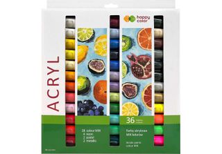 Colori Acrilici 36 Colori X 12 Ml Happy Color