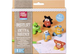 Knorr Prandell 212159101 Knorr Prandell Bastelset Kneten & Radieren Monsterland