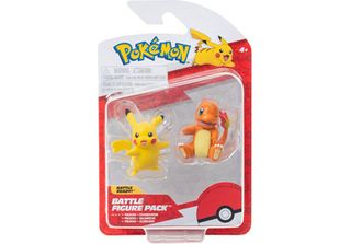 Figure D'azione PokéMon - Confezione Da 2 Pezzi (Charmander&Pikacu, Squirtle&Pi…