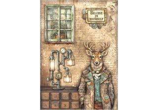 Carta Di Riso Per Decoupage - Stamperia - Cervo Alterego
