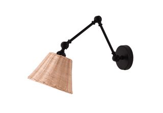 Lampada Da Parete Alpinaluz Con Braccio Orientabile, Struttura In Metallo Nero …