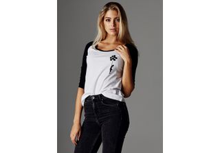 Merchcode Maglietta Femminile Da Donna Brandizzata - Banksy´S Graffiti Balloons…