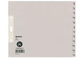 Leitz 1230-00-85 Monatsregister - Dez-Jan, Papier, A4 ÜBerbreite, 20 Cm Hoch, 1…