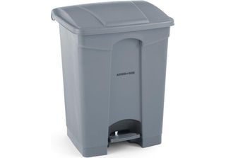 Amerbox Tret-Abfalleimer, 68L, Hellgrau, 490X410X(H)660Mm