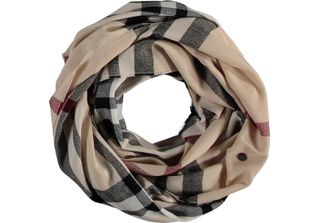 Fraas Sciarpa Acrylic Snood- The Fraas Plaid Beige
