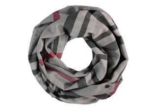 Fraas Sciarpa Acrylic Snood- The Fraas Plaid Grey Grigio