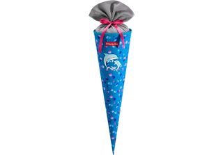 Step By Step Cono Della Scuola School Cone Dolphin Finja Celeste