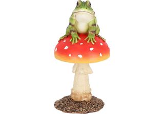 Esschert Design Mosca Agarica Con Rana