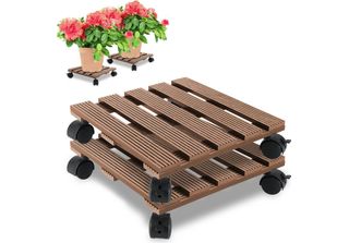 Jayseuw 2X Wpc Plant Roller 30X30 Cm Flower Roller Fino A 80 Kg Rolling Coaster…