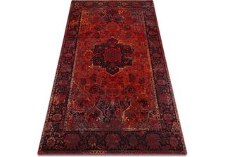 Tappeto Di Lana Polonia Dukato Ornamento Rubino Rosso 235X350 Cm