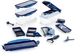 Genius Nicer Dicer Plus (18 Pezzi) In Blu Zaffiro - Affetta Frutta Affetta Cipo…