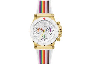 Guess Orologio Da Donna Active Life 38 Mm Cinturino Arcobaleno E Marcature Cint…
