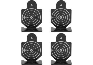 4Pcs Tiro Al Bersaglio Alluminiolegierung Sparare Range Trian Stand Indoor Ente…