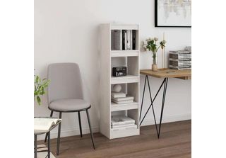 Vidaxl Libreria Divisoria Bianca 40X30X135,5 Cm In Pino Massiccio - Libreria - …