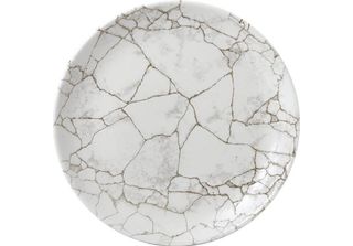 Studio Prints Kintsugi Agate Grey Coupé Plates, 288 Mm, (12 Pezzi)