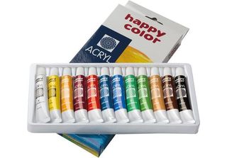 Colori Acrilici 12 Colori X 12 Ml Happy Color