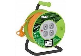 Acar Acar PZ-4Z/OTM H05VV-F 3G1.0 20M Retractable Extension Cable