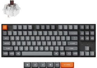 Keychron K8 Max Qmk/Via Tkl - Interruttore Keychron Super Brown, Retroilluminaz…