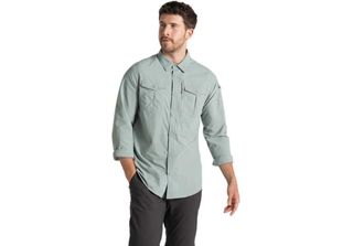 Craghoppers Nosilife Adventure Iii Camicia A Maniche Lunghe Verde S Uomo Verde S